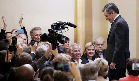 François Fillon nach seinem Sieg in den Vorwahlen der französisc... François Fillon nach seinem Sieg in den Vorwahlen der französisc...