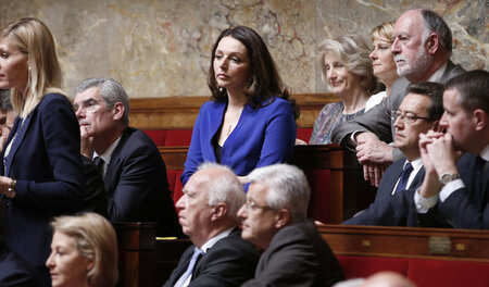 Streng katholisch: Die Parlamentsabgeordnete Valérie Boyer (in d... Streng katholisch: Die Parlamentsabgeordnete Valérie Boyer (in d...