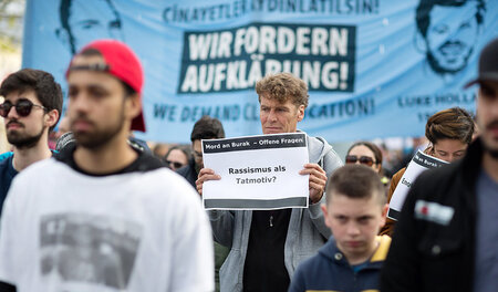 Eine der inzwischen zahlreichen Demonstrationen, auf denen seit ...