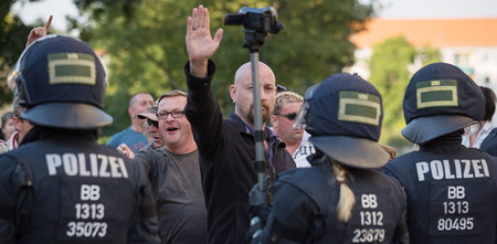 Im Juli 2015 protestierten »besorgte Bürger« in Freital gegen ei...