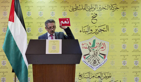 Der Generalkongress der Fatah stimmte am Dienstag in Ramallah »J...
