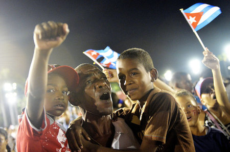 Santiago de Cuba, 3. Dezember: Hunderttausende versammelten sich...