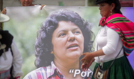 Gedenken an die ermordete Aktivistin Berta Caceres (El Salvador,...
