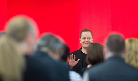 Klaus Lederer verabschiedet sich auf dem Parteitag vom Amt des B...