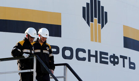 Anlage von Rosneft nahe Neftojugansk. Der Konzern sitzt auf den ...