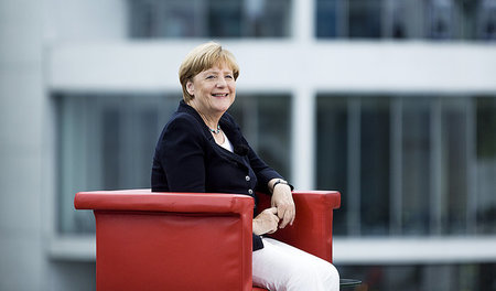 Kanzlerin im Glück: Angela Merkel