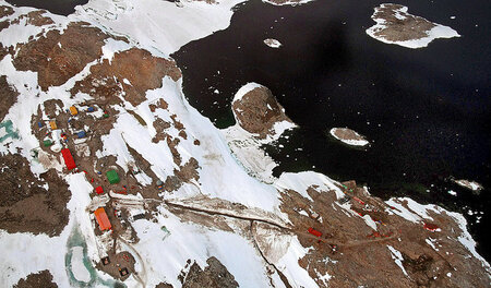 Australiens Umweltminister Josh Frydenberg betrachtet die Wissen...