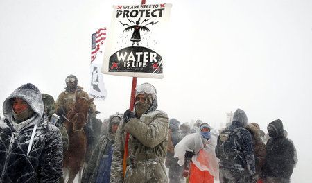 Auch nach Wintereinbruch wird der Widerstand im Standig-Rock-Res...