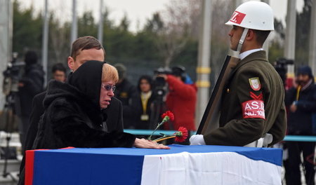 Trauer um den ermordeten Botschafter am Dienstag in Ankara