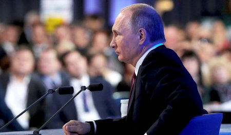Der russische Präsident Wladimir Putin am Freitag in Moskau