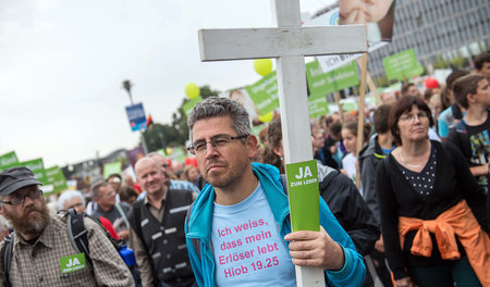 Beim »Marsch für das Leben« (hier am 17. September in Berlin) bl...