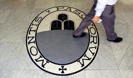 Logo der Banca Monte dei Paschi di Siena in Rom