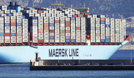 Nummer eins bei Containertransporten: die dänische Reederei Maer...