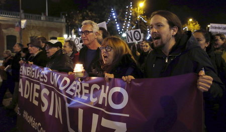 »Energie ist ein Recht – Niemand ohne Licht«: Podemos-Chef Pablo...