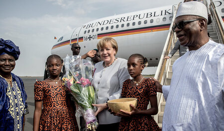 Die Bundesregierung setzt auf Abschreckung. Bundeskanzlerin Ange...