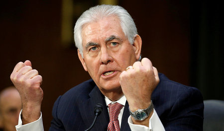 Auf Krawall gebürstet: Der designierte US-Außenminister Rex Till... Auf Krawall gebürstet: Der designierte US-Außenminister Rex Till...