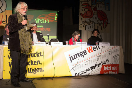 Der Publizist Otto Köhler verliest am Sonnabend auf der Rosa-Lux... Der Publizist Otto Köhler verliest am Sonnabend auf der Rosa-Lux...