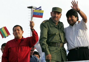 Chávez, Castro und Morales am Sonnabend in Havanna