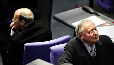 Gregor Gysi und Oskar Lafontaine wollen einen politischen Kurswe...