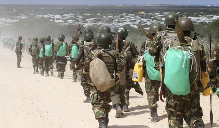 Vor dem Abzug? Burundische Amisom-Soldaten 2012 in Somalia