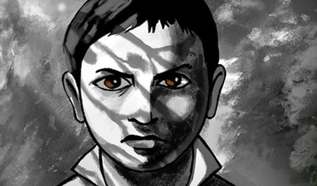 Animation aus dem Film: Mosche beobachtet als Kind, wie Nazis ei... Animation aus dem Film: Mosche beobachtet als Kind, wie Nazis ei...