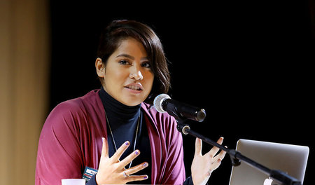 Die Lehrerin und Aktivistin Marylin Zuniga