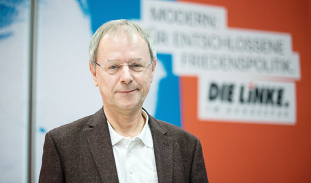 Der Politikwissenschafter Christoph Butterwegge bei seiner Vorst... Der Politikwissenschafter Christoph Butterwegge bei seiner Vorst...