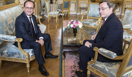 Alles gut, dank der Geldpolitik? Frankreichs Präsident François ...