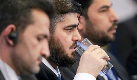 Mohammed Aloush, Leiter der islamistisch dominierten Oppositions...