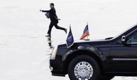 Im Sauseschritt: In den ersten Tagen als US-Präsident hat Donald...