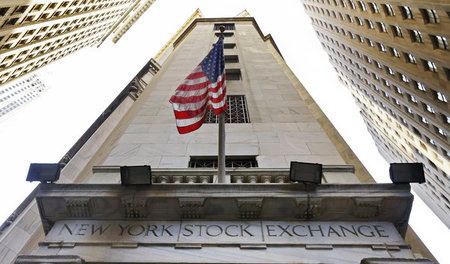 Die New Yorker Börse an der Wall Street