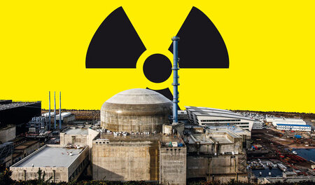 Natürlich keine Gefahr: Das französische Atomkraftwerk Flamanvil...