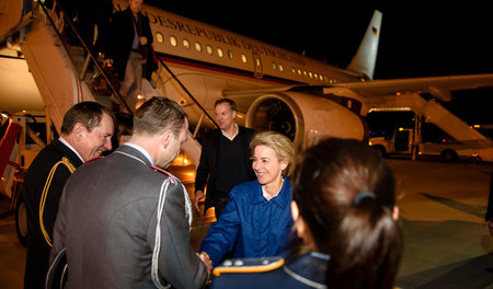 Bundesverteidigungsministerin Ursula von der Leyen (CDU) am Frei...