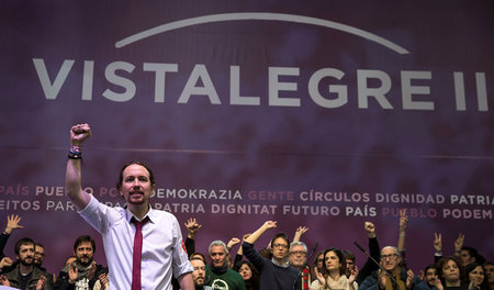 Pablo Iglesias, alter und neuer Generalsekretär von Podemos