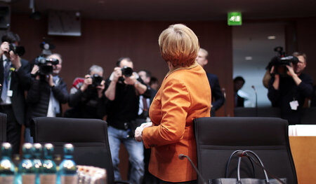 Fotoshooting: Angela Merkel (CDU) am 16. Februar im NSA-Ausschus...