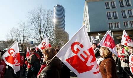 Warnstreiks in Jena am vergangenen Mittwoch Warnstreiks in Jena am vergangenen Mittwoch