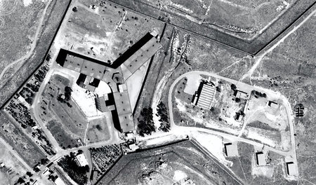 Satellitenaufnahme des Militärgefängnisses Saidnaja in Syrien