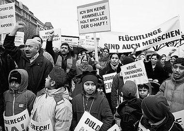 Protest gegen Abschiebungen nach Afghanistan, 15. November 2005,...