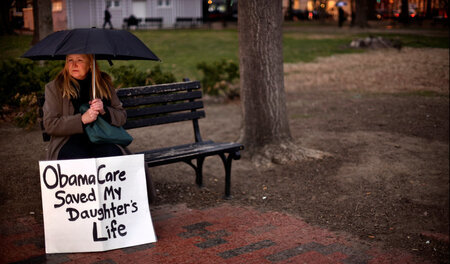 »Obamacare hat das Leben meiner Tochter gerettet«: Protest gegen...