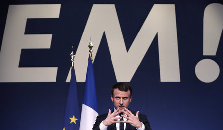 Der tolle Kandidat und sein tolles Programm: EM (Emmanuel Macron...