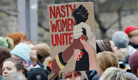 Treffendes Motto auf dem Women’s March in Kanadas Hauptstadt Ott...