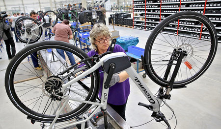 Mifa-Werk, 16. Februar 2017: Die Fahrradproduktion lief an diese... Mifa-Werk, 16. Februar 2017: Die Fahrradproduktion lief an diese...