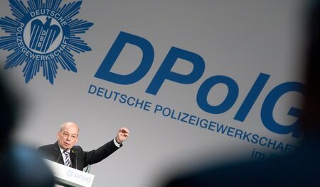 Gibt gern den Saubermann: Der Bundesvorsitzende der Deutschen Po...