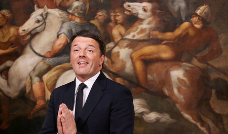 Matteo Renzi hofft, von der Zerstrittenheit der Linken profitier... Matteo Renzi hofft, von der Zerstrittenheit der Linken profitier...