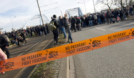 Immer wieder finden in Sachsen-Anhalt Demos gegen Neonaziaufmärs...