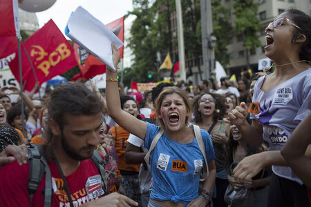 Rio de Janeiro am Mittwoch (Ortszeit): Arbeiter, Lehrer, Busfahr...