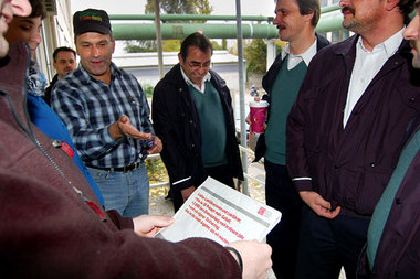 Im Streiklokal der Berliner S-Bahner am Ostkreuz versucht GDL-Or... Im Streiklokal der Berliner S-Bahner am Ostkreuz versucht GDL-Or...