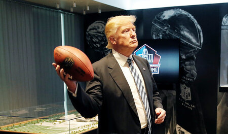 Ist doch alles nur Show: 2014 posierte der ligalose Trump in der...
