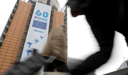 Sitz der Europäischen Kommission in Brüssel (20. März)