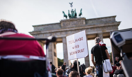 Der Protest gegen das Bundesteilhabegesetz wurde kämpferisch gef...